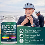 NEW AGE St. John's Wort & Rhodiola Capsules packaging