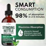 NEW AGE Stinging Nettle Root Tincture lifestyle scene on kitchen counter
