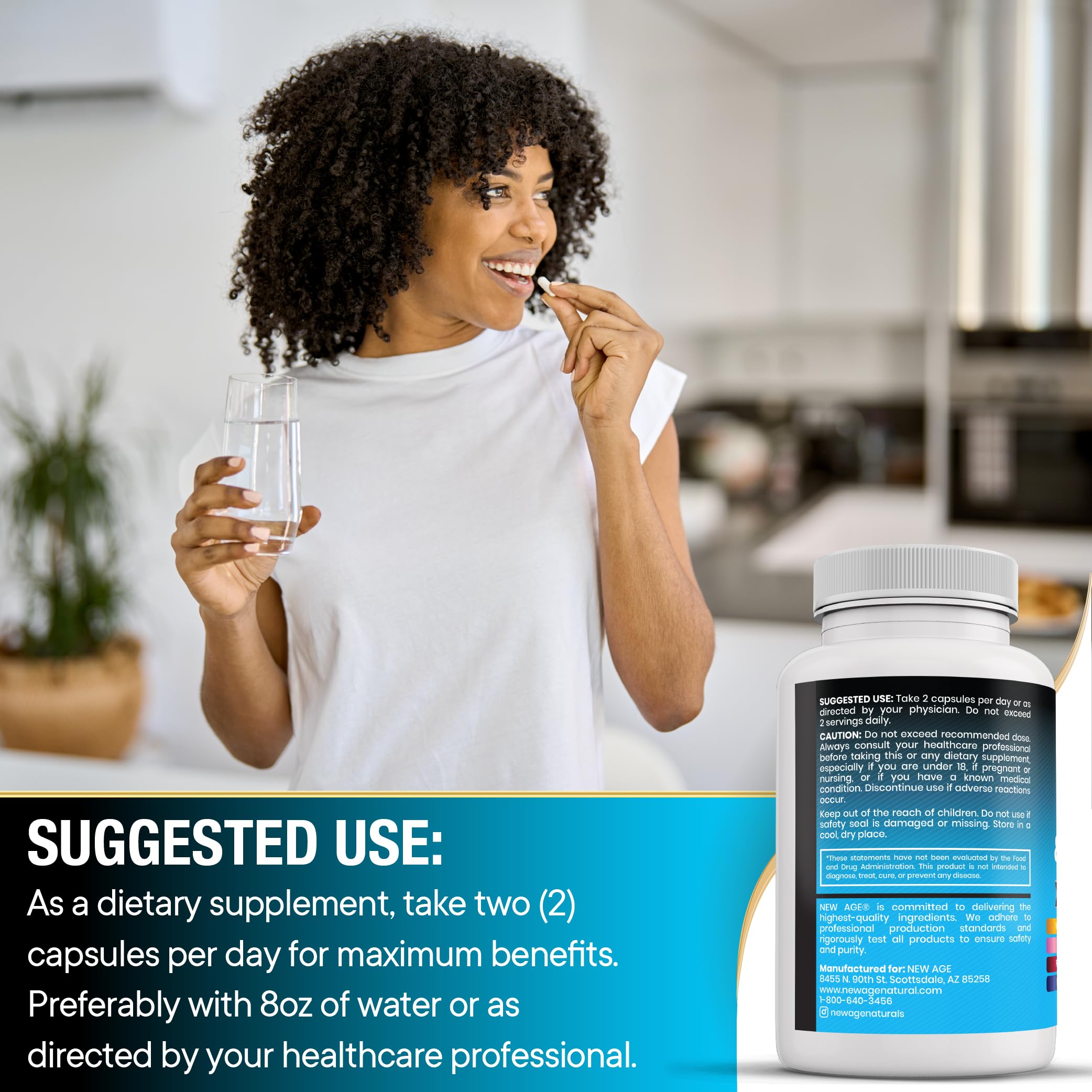 NEW AGE Triphala Supplement packaging details