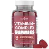 NEW AGE Vitamin B+ Gummies front view with berry flavour