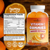 NEW AGE Vitamin C Gummies orange flavour close-up