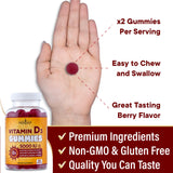 NEW AGE Vitamin D3 Gummies 5000 IU natural fruit flavours