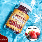 NEW AGE Vitamin D3 Gummies 5000 IU on a table