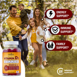 NEW AGE Vitamin D3 Gummies back view with ingredients