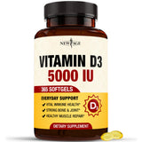 NEW AGE Vitamin D3 Gummies front view with packaging