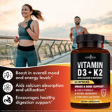 NEW AGE Vitamin K2 + D3 Capsules nutritional information