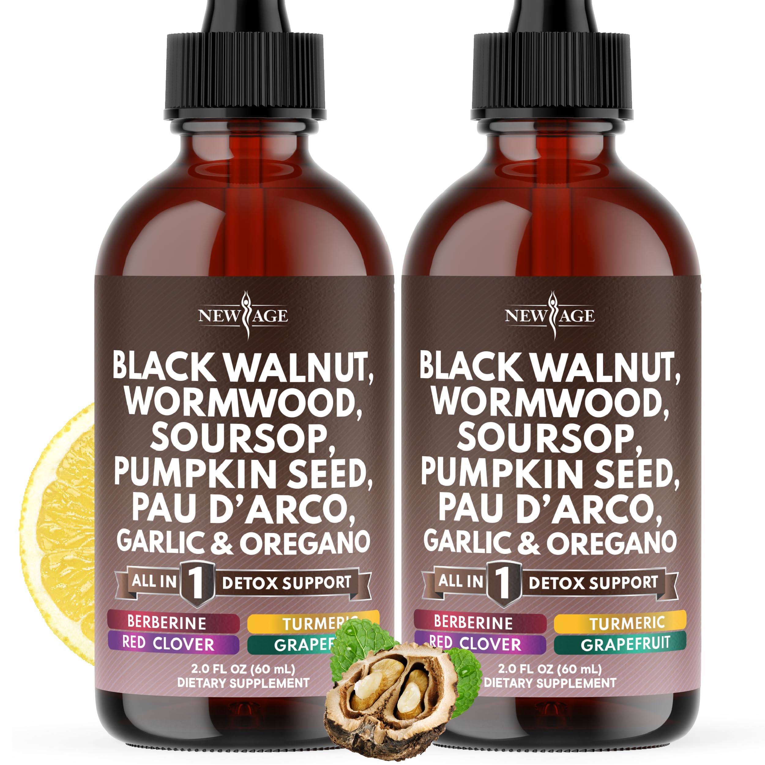 NEW AGE Wormwood Black Walnut Complex Liquid Droppers front view