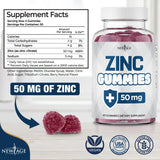 NEW AGE Zinc Gummies 215g side view showing gummy texture