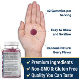 NEW AGE Zinc Gummies displayed on a kitchen counter