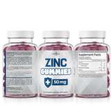 NEW AGE Zinc Gummies in a hand for size comparison