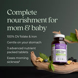 New Chapter Advanced Perfect Prenatal Vitamins 90 Tablets back view