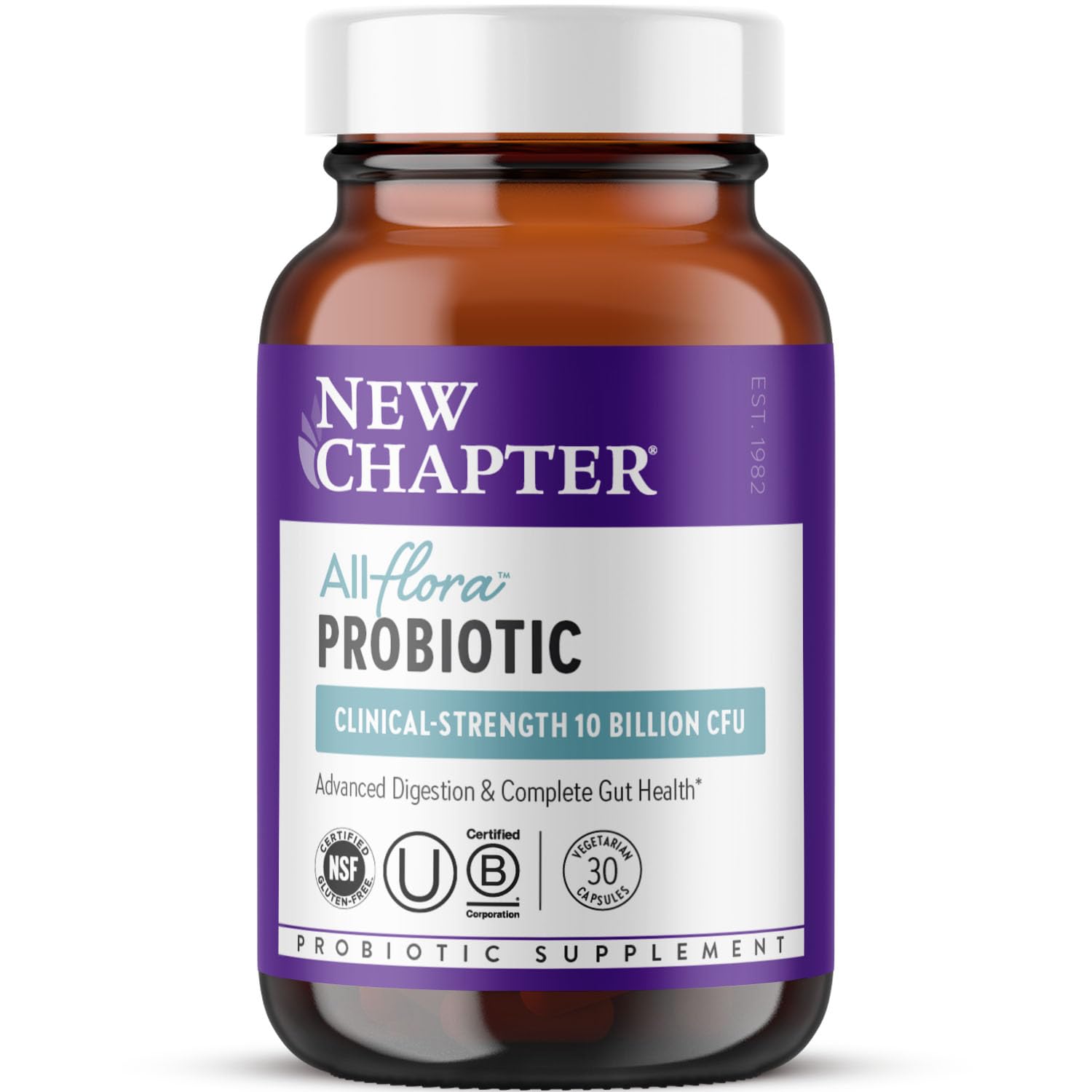 New Chapter All-Flora Probiotic 10 Billion CFU front view