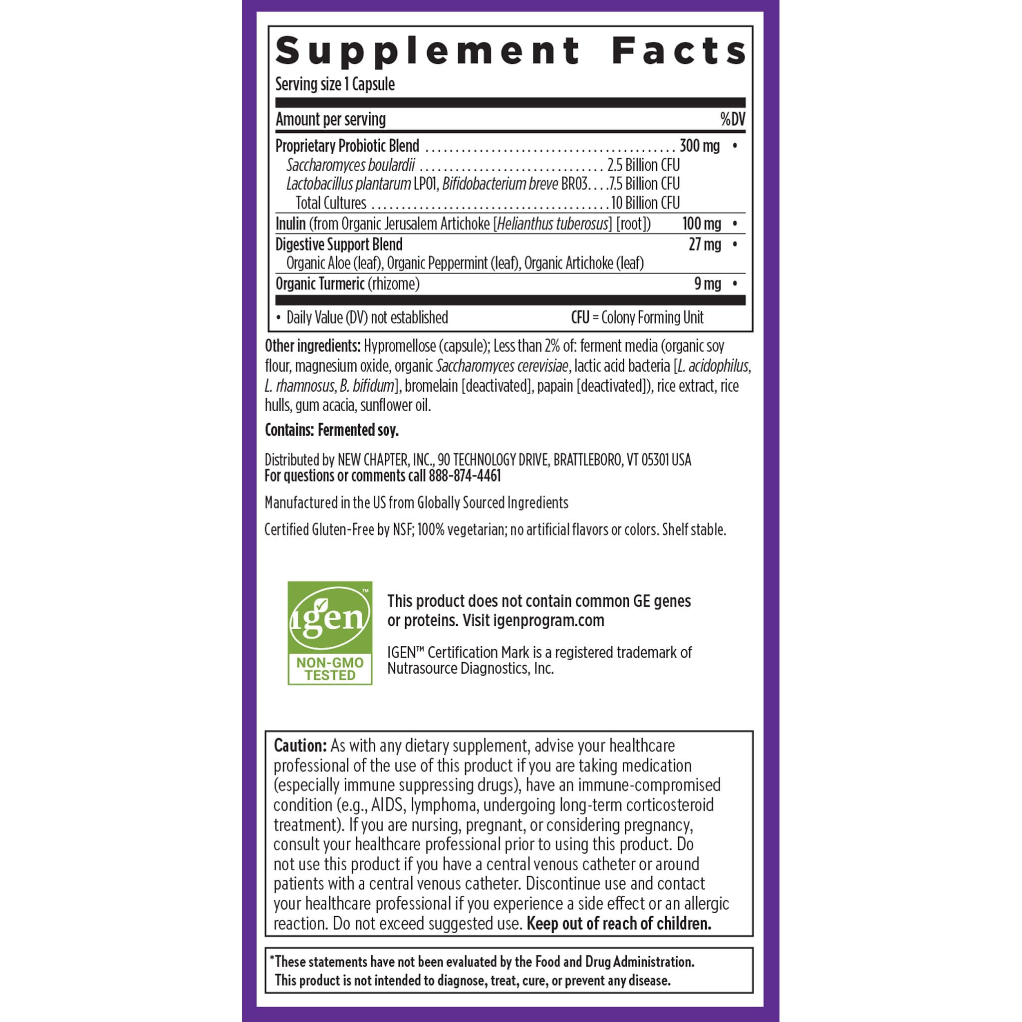 New Chapter All-Flora Probiotic with organic herbs