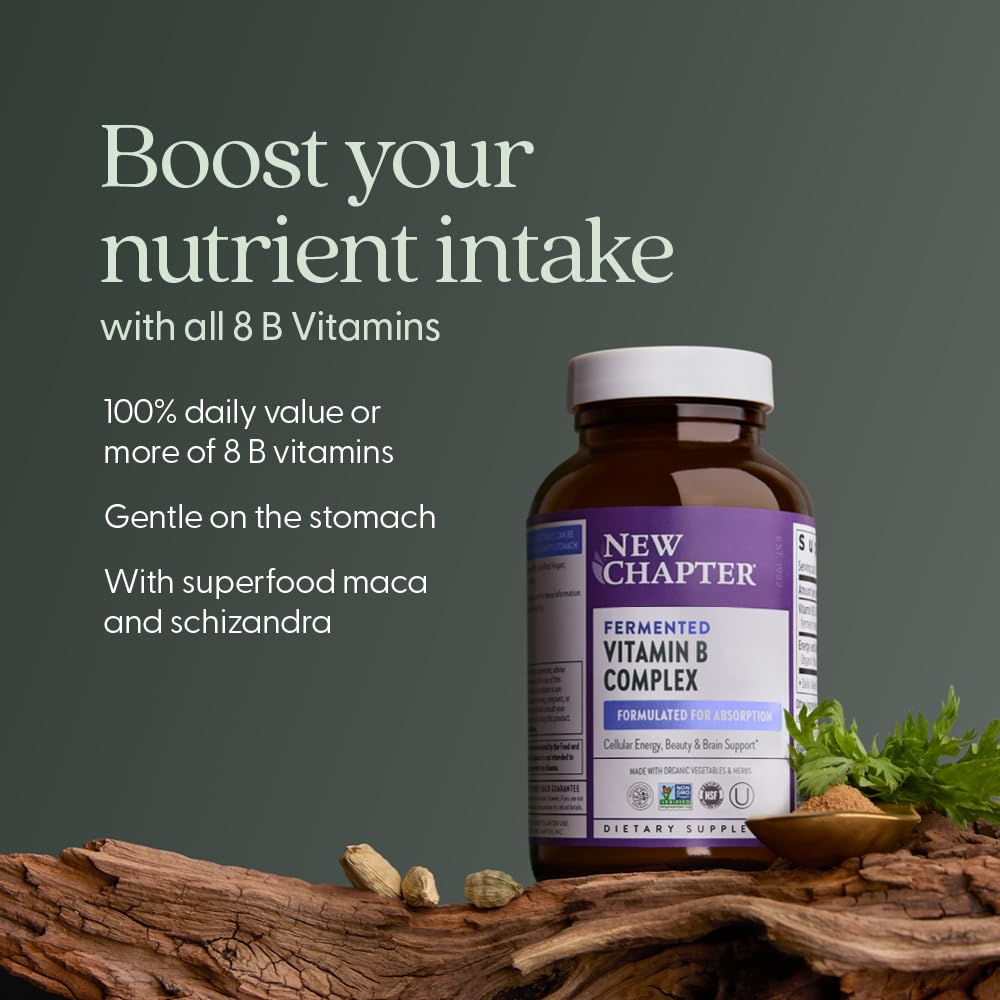 New Chapter B12 Vitamin Complex capsules close-up