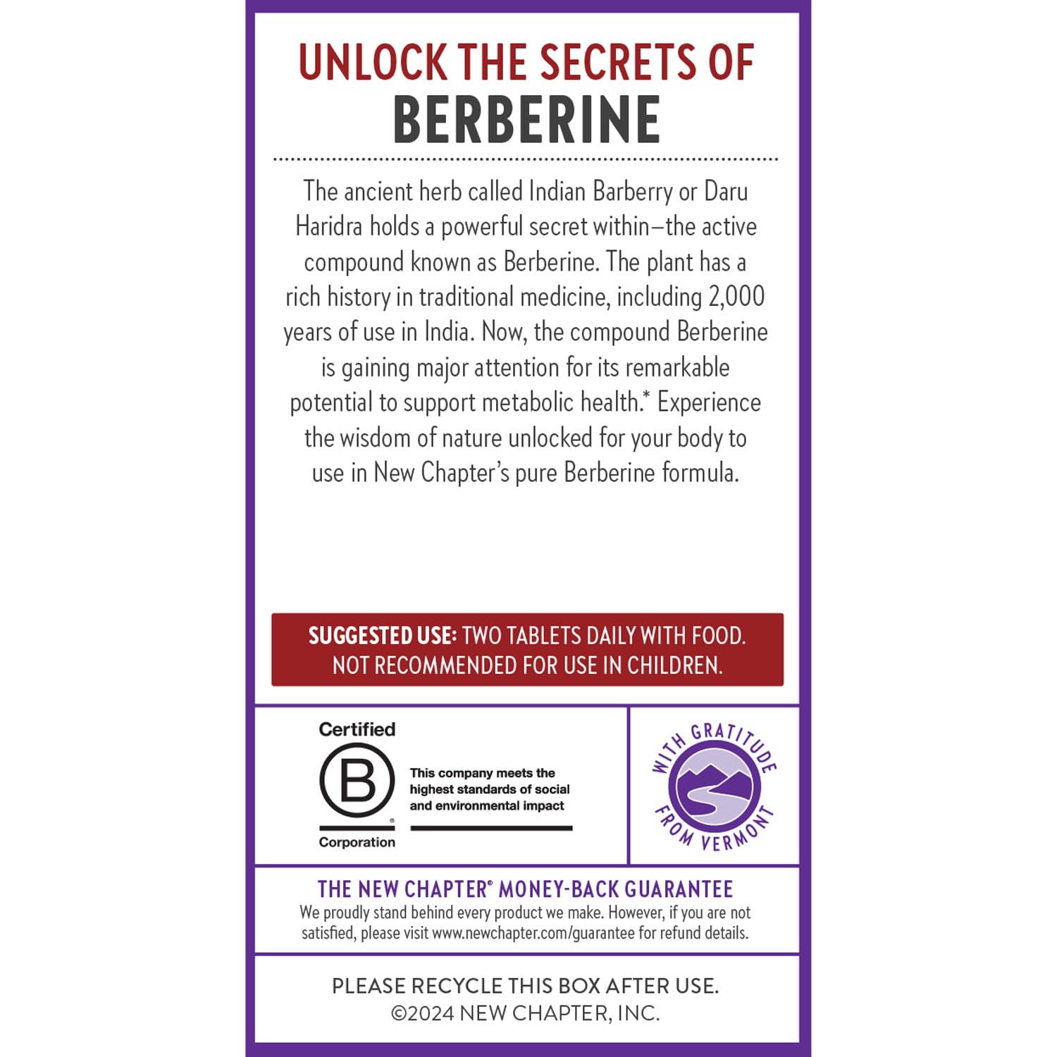 New Chapter Berberine 1000 mg supplement lifestyle scene