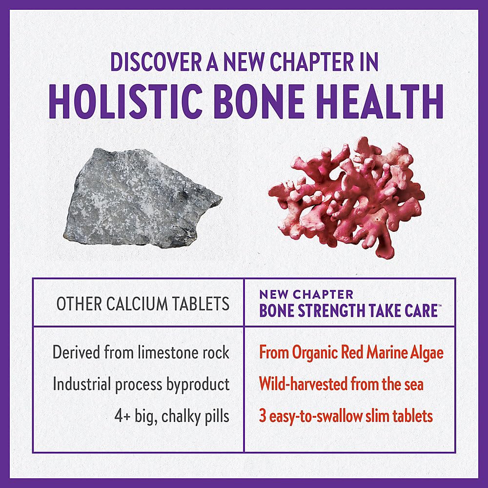 New Chapter Calcium Supplement packaging with organic certification