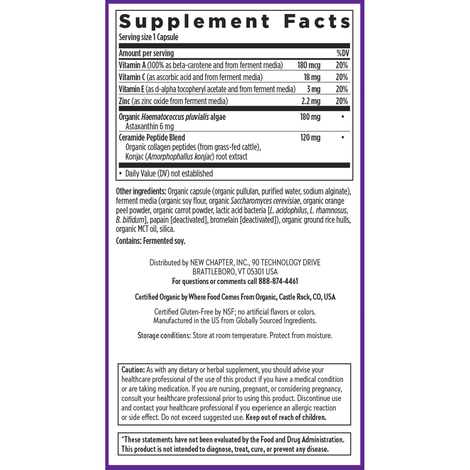 New Chapter Collagen Supplement 150g capsule format