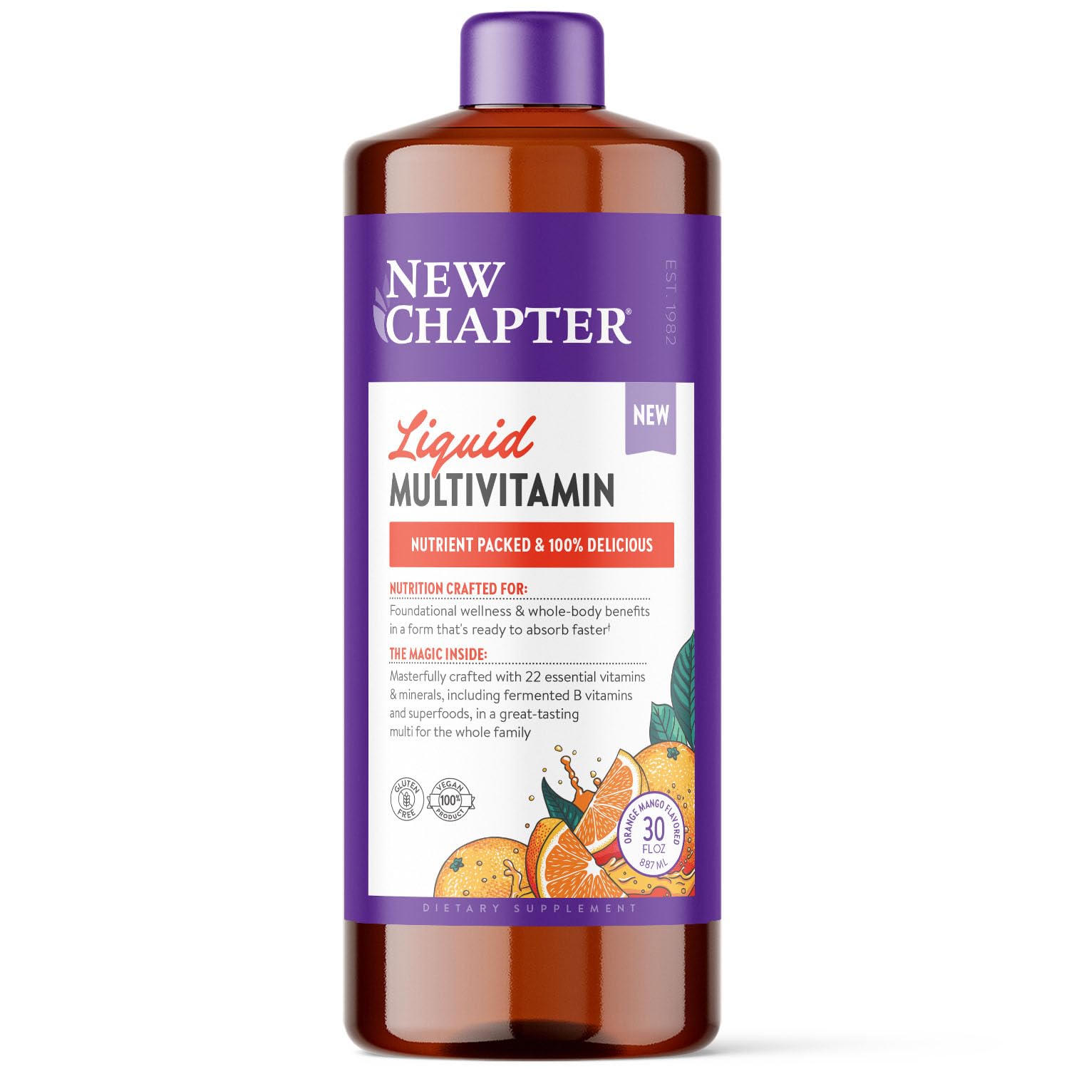 New Chapter Complete Multivitamin Liquid front view 1021g