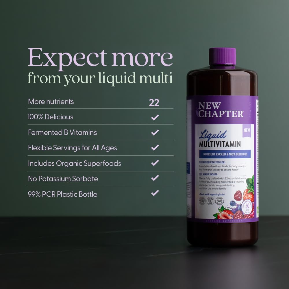 New Chapter Complete Multivitamin Liquid in a family setting