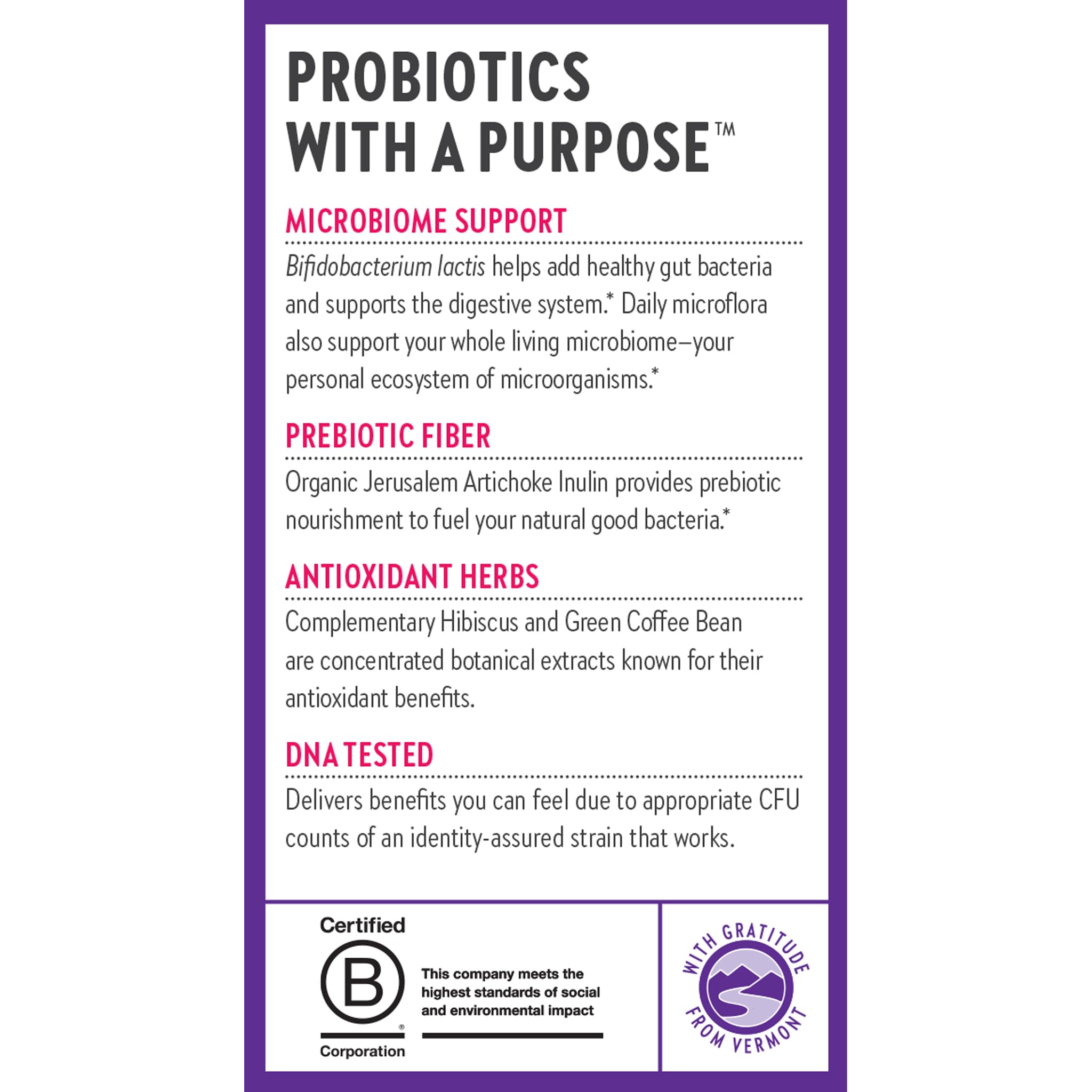 New Chapter Daily Dual Biotic Probiotic Capsules with a glass of water