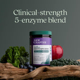 New Chapter daily Super Greens Powder 300g mixed in a smoothie