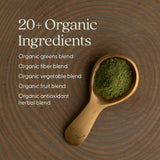 New Chapter daily Super Greens Powder 300g scoop with powder