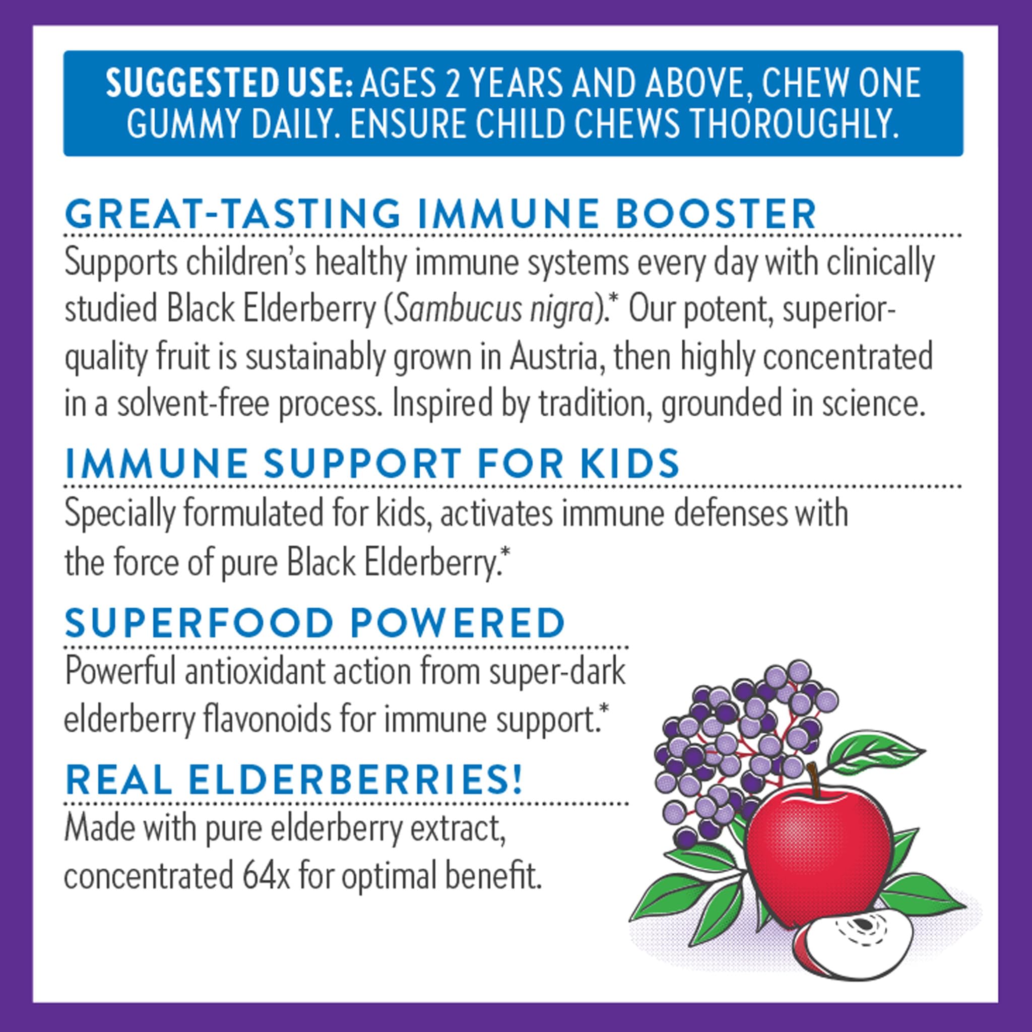 New Chapter Elderberry Gummies for Kids lifestyle scene with children