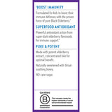 New Chapter Elderberry Syrup for Kids 290g with ingredients