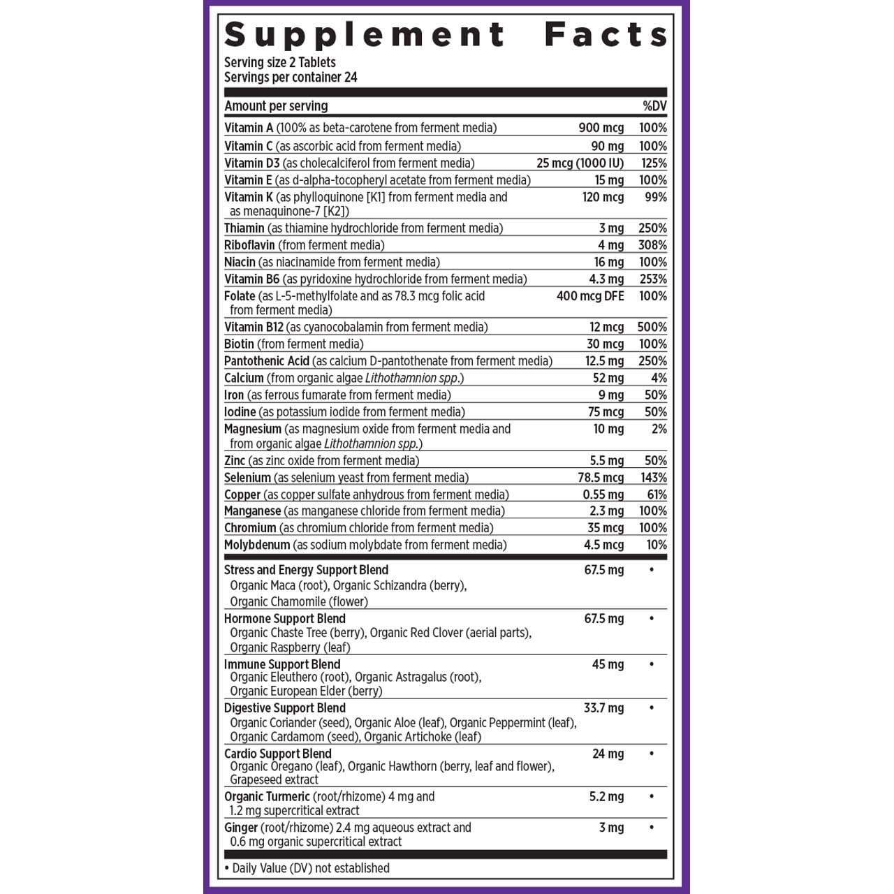 New Chapter Every Woman Multivitamin with organic vegetables