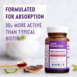 New Chapter Hair Skin & Nails Vitamins in a lifestyle setting