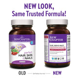 New Chapter Hair Skin & Nails Vitamins side view of packaging