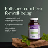 New Chapter Lemon Balm Force supplement bottle side view
