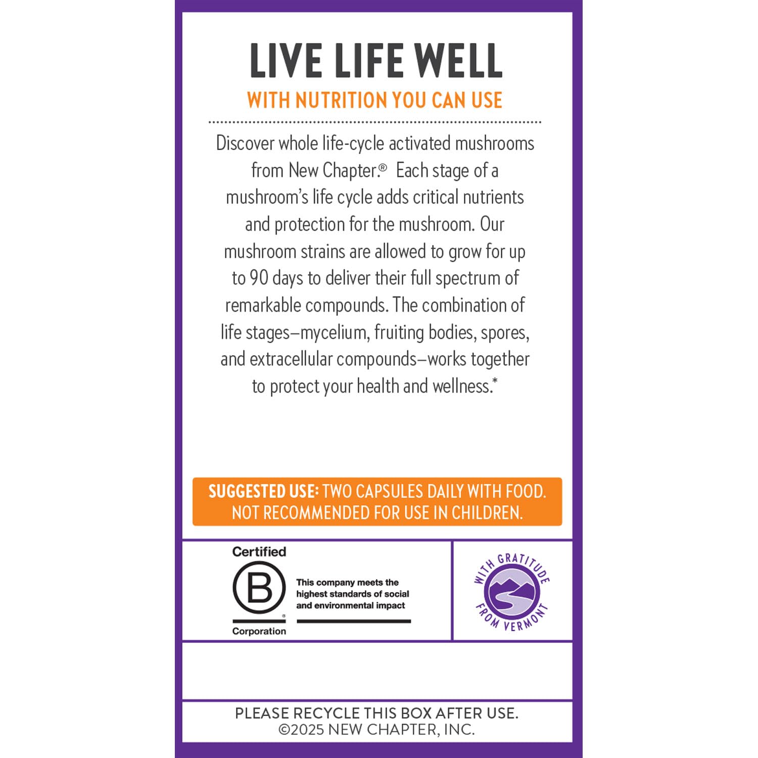 New Chapter LifeShield Reishi Mushroom Supplement on a wooden table