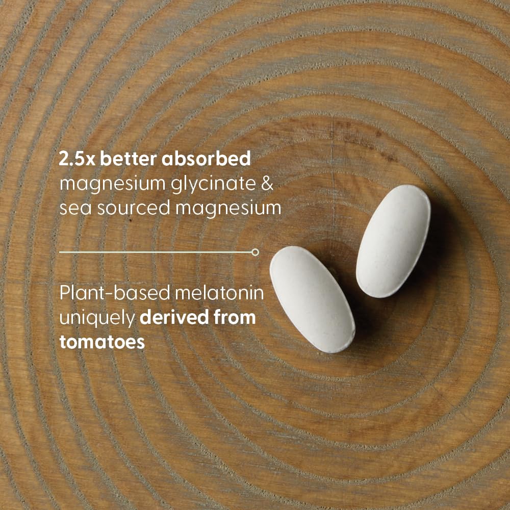 New Chapter Magnesium with Melatonin 185g back view