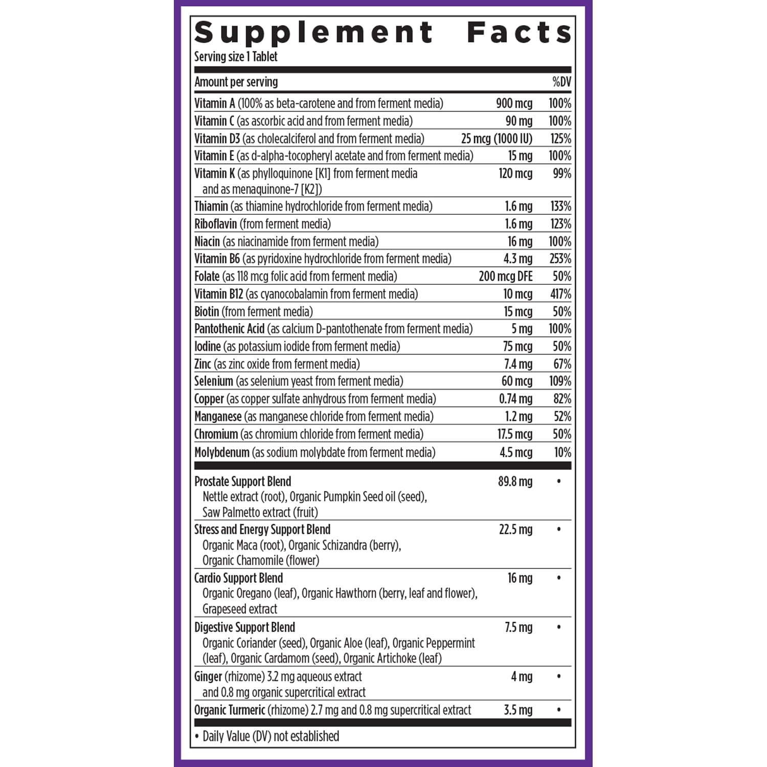 New Chapter Men's Multivitamin 40+ lifestyle scene with a glass of water