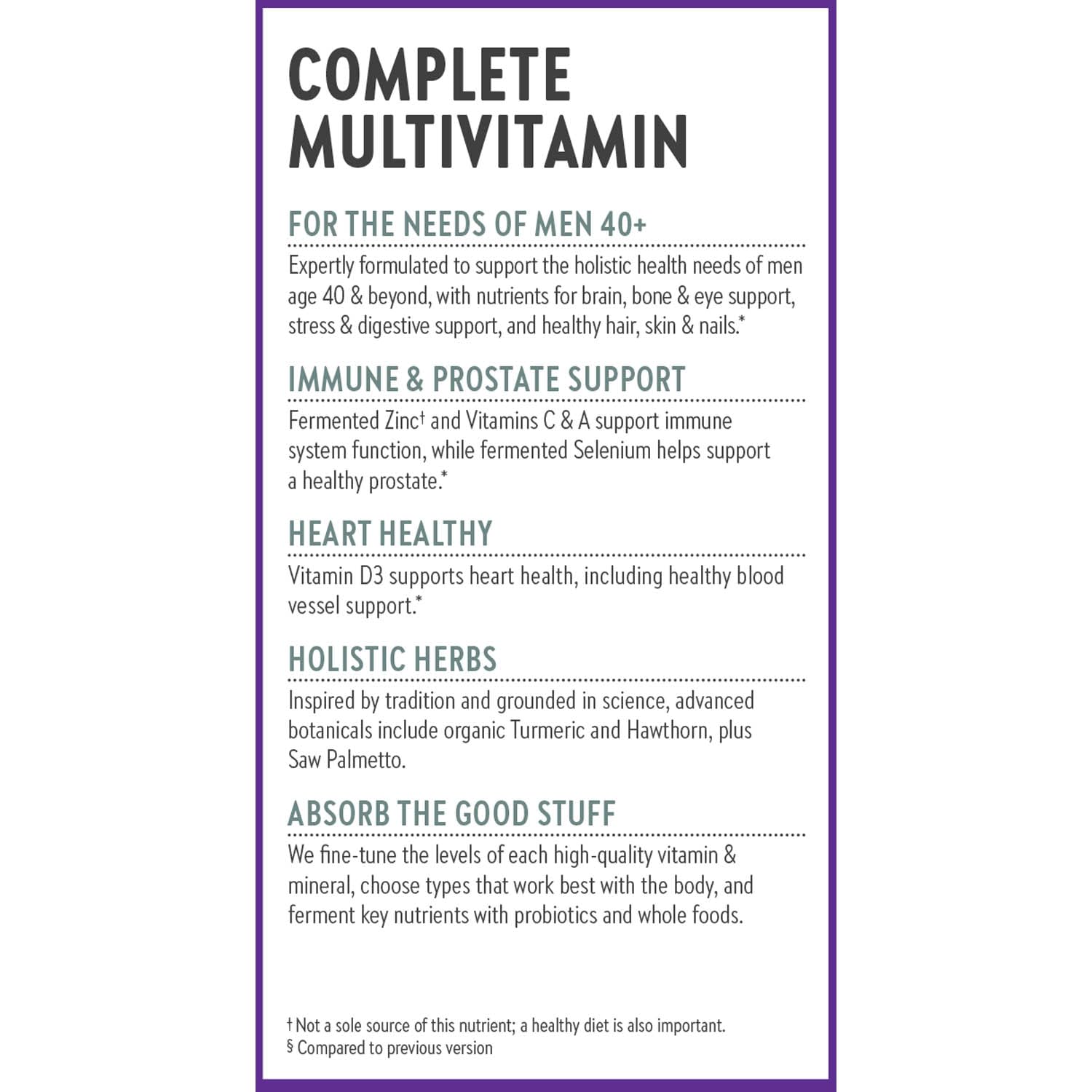 New Chapter Multivitamins for Men 40+ lifestyle shot