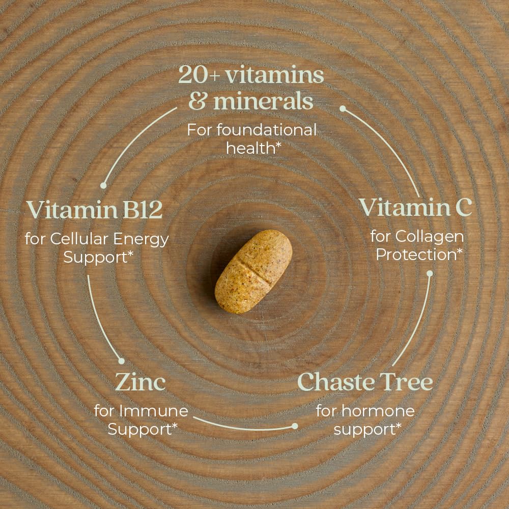 New Chapter Multivitamins for Women 40+, tablet close-up