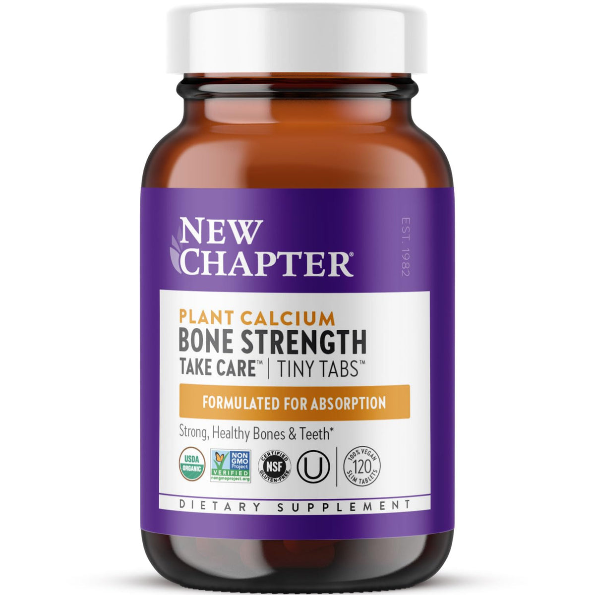 New Chapter Organic Plant Calcium 200g front view with packaging