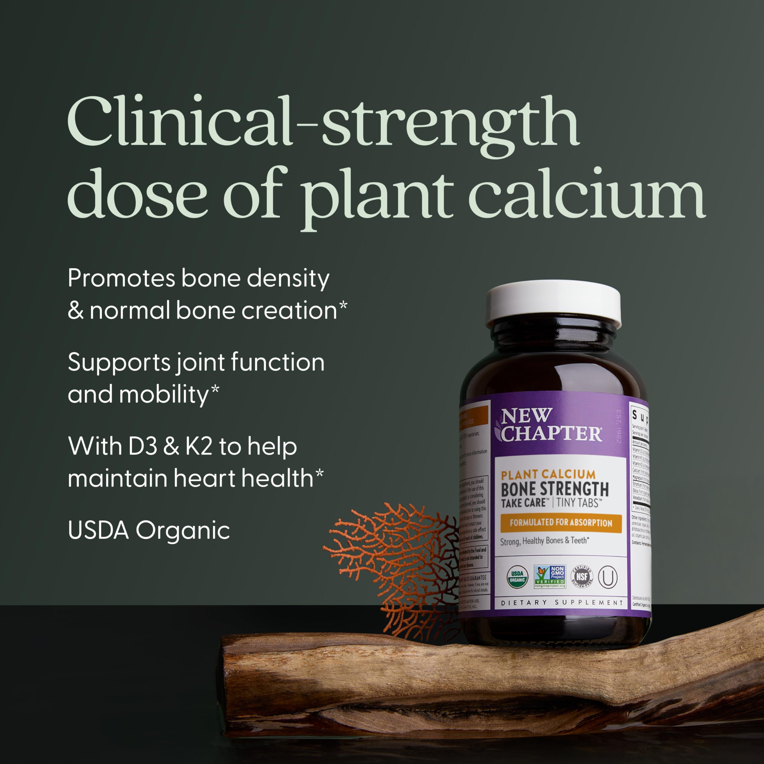 New Chapter Organic Plant Calcium 303g packaging