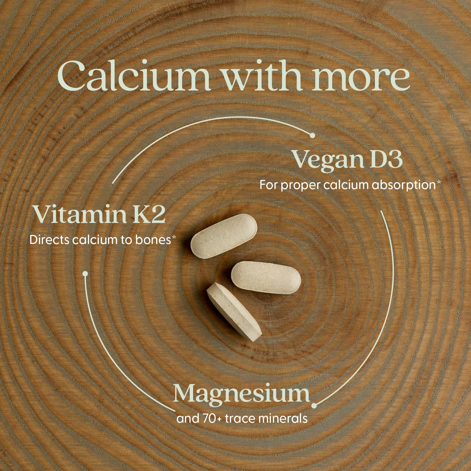 New Chapter Organic Plant Calcium Supplement tablets close-up