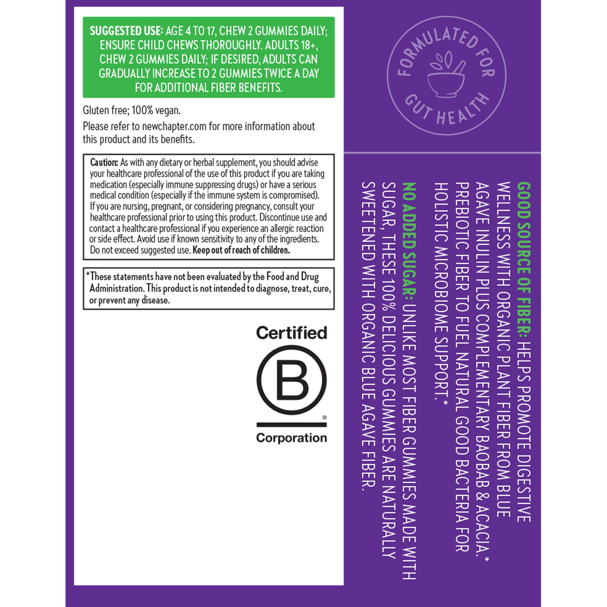 New Chapter Organic Prebiotic Fiber Gummies lifestyle scene