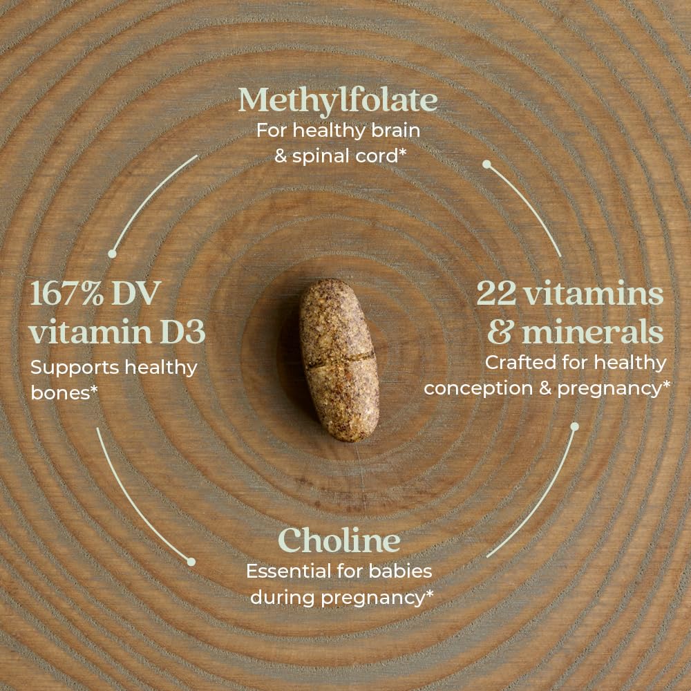 New Chapter Prenatal Multivitamin 60 Tablets side view