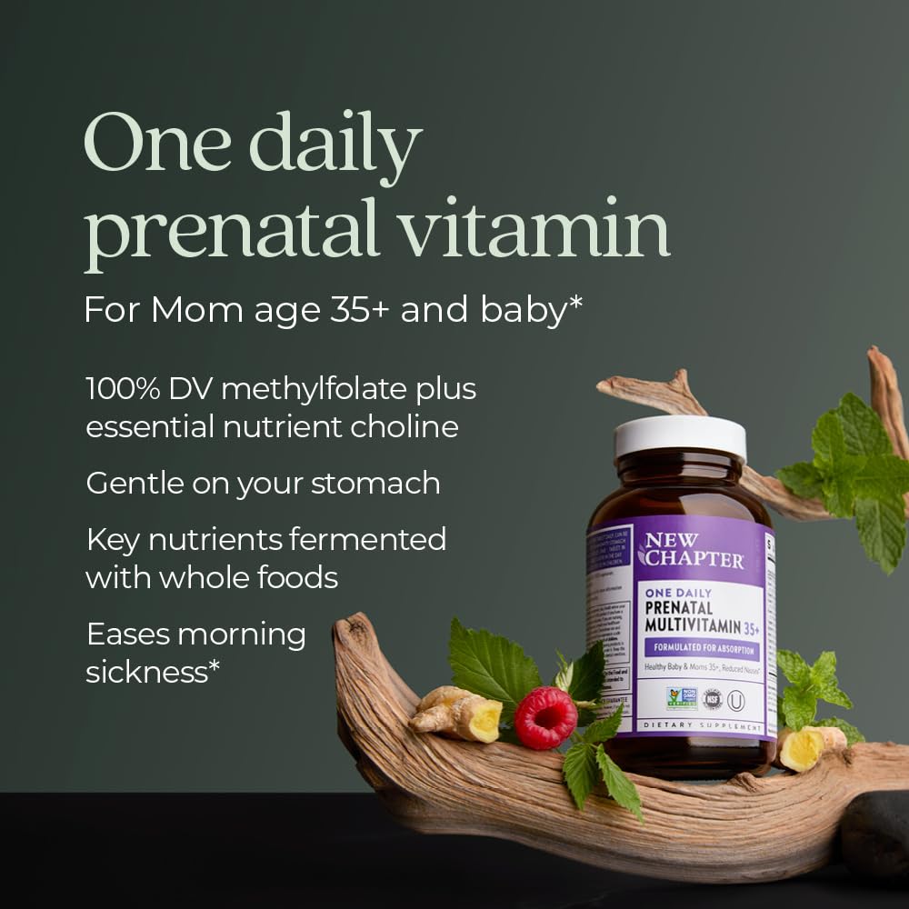 New Chapter Prenatal Vitamin 35+ tablet close-up