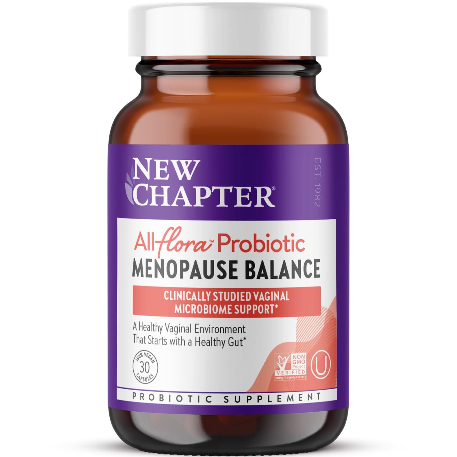 New Chapter Probiotic Menopause Balance 10 Billion CFU capsules front view