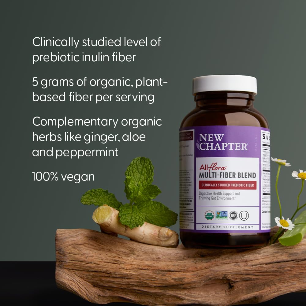 New Chapter Probiotic Triple-Fiber Blend 227g packaging
