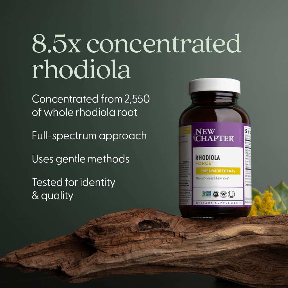 New Chapter Rhodiola Force 300mg capsules packaging