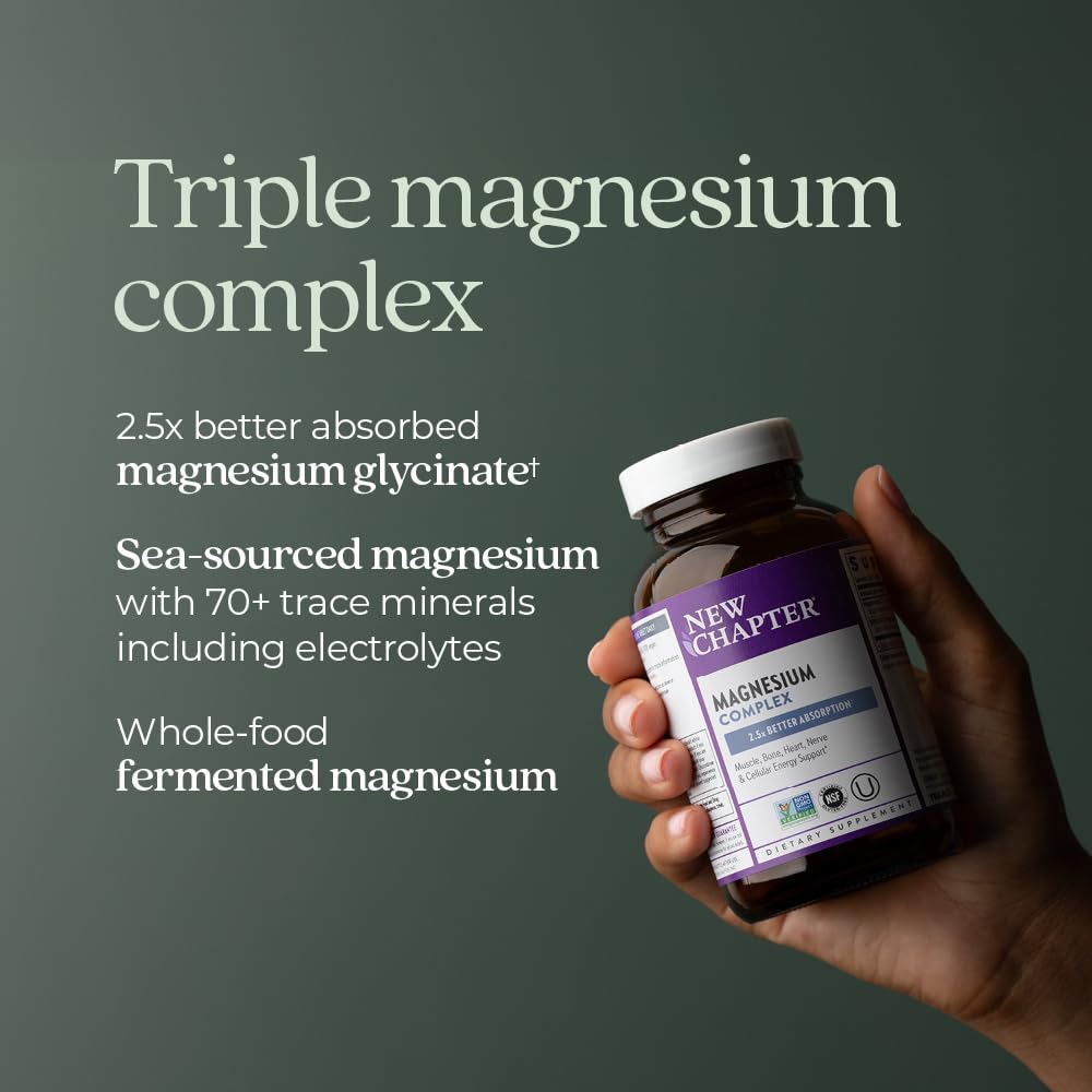 New Chapter Triple Magnesium Complex 325mg capsule close-up