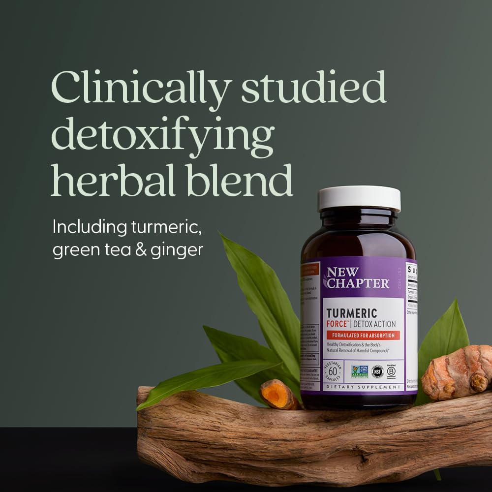 New Chapter Turmeric Force Daily Supplement bottle with herbs
