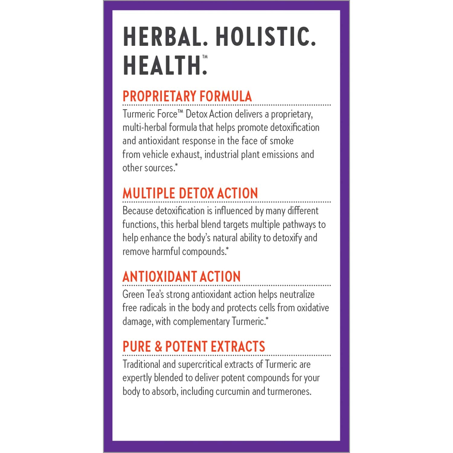 New Chapter Turmeric Force Daily Supplement packaging details