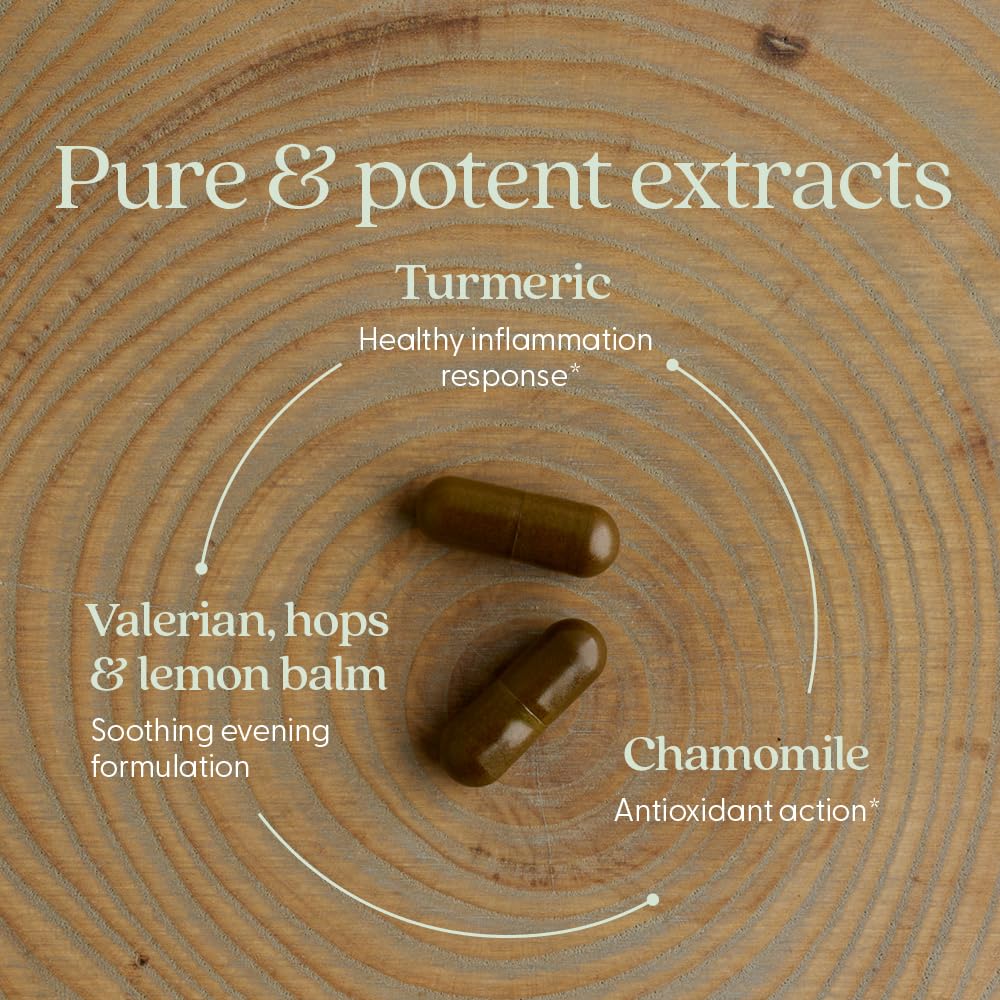 New Chapter Turmeric Force Nighttime supplement back view
